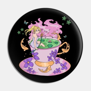 Kawaii Anime Girl Magic Tea Pin