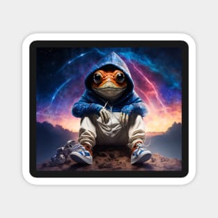 Astro Frog Chill Magnet