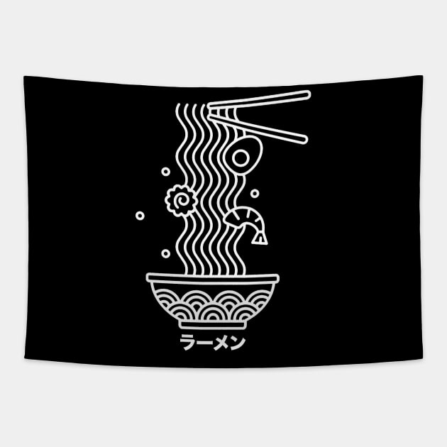 Ramen Noodle Bowl Tapestry by Wearing Silly