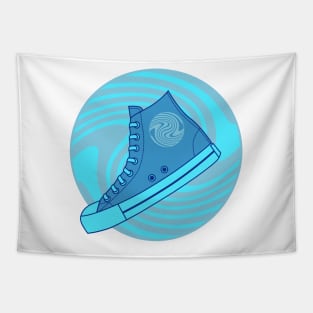 Light Blue High Top Sneaker Tapestry