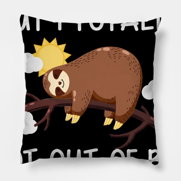 Not To Brag But I Totally Got Out of Bed Today Funny Sloth Pillow by Danielsmfbb