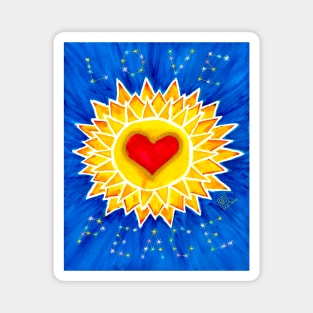 Love and peace mandala Magnet