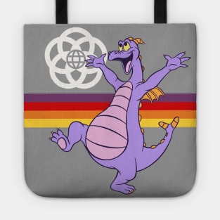 Happy little purple dragon of imagination Tote