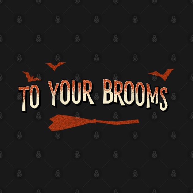 Support the sisterhood: To your brooms (all backgrounds - red images) by Ofeefee