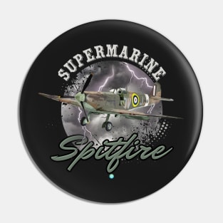 Supermarine Spitfire Royal  Airforce Pilot Gift Pin