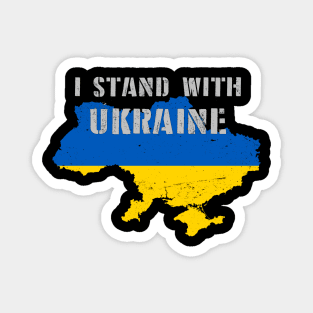 Support Ukraine I Stand With Ukrainian Magnet