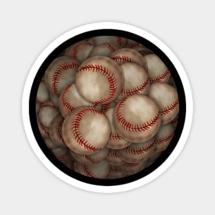 A Large Quantity Of Used Baseball Magnet