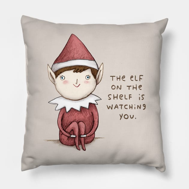 The Elf on The Shelf Pillow by Sophie Corrigan