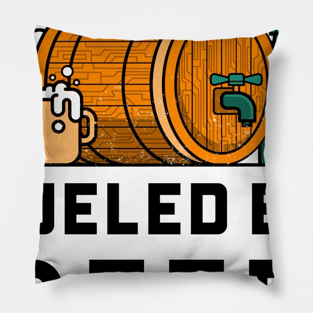 Funny Security Guard Beer Lover Design Pillow by Big Jack Tees