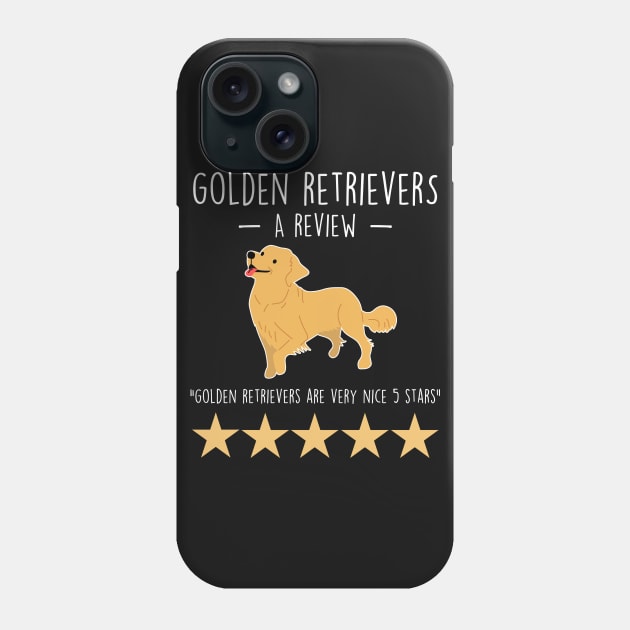 Golden Retriever Review Phone Case by Psitta