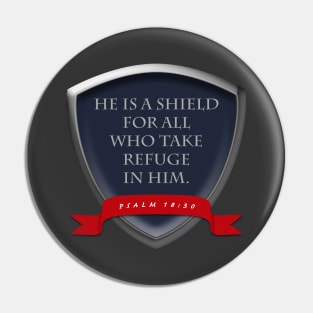 Psalm 18:30 Shield Pin