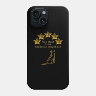 Rhodesian Ridgeback Five Stars Phone Case