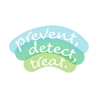 Prevent, Detect, Treat (Blue-Green) T-Shirt