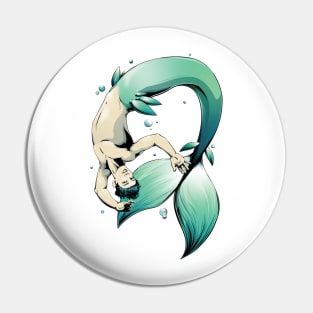 Playful Merman Pin