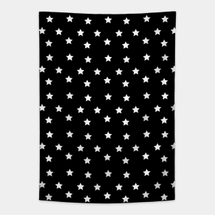 Abdiel | Black and White Stars Pattern Tapestry