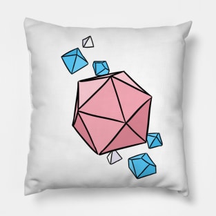 Trans Pride Colors Dice Pillow