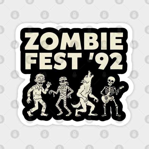 Zombie Fest ’92 Magnet by Stylecombinator