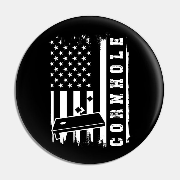 Cornhole Team - USA Flag Pin by AngelBeez29