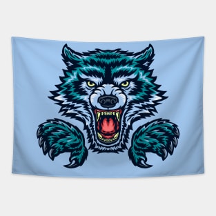 Angry Wolf Tapestry