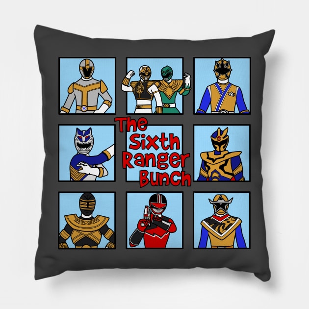 The Sixth Ranger Bunch Pillow by SimplePeteDoodles