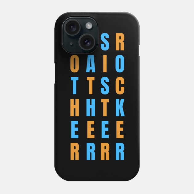 2 colors Mother Father Sister Rocker in grid, logo on front Phone Case by SYDL