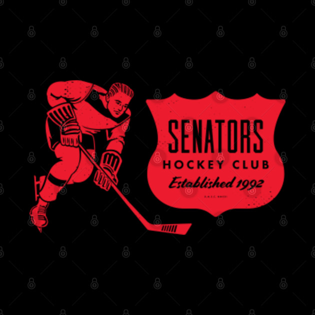 Vintage Hockey - Ottawa Senators (Red Senators Wordmark) - Ottawa Senators - Phone Case