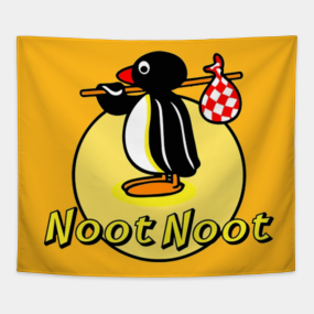 Pingu Noot Noot Tapestries Teepublic Au