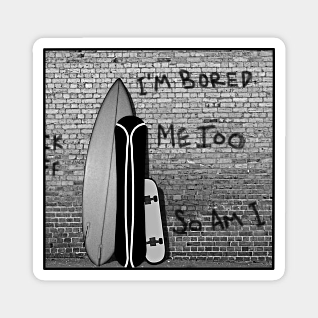 Bored Boards Graffiti Walls. Magnet by BrotherAdam