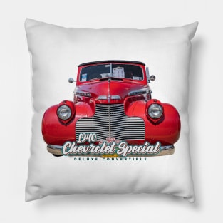 1940 Chevrolet Special Deluxe Convertible Pillow