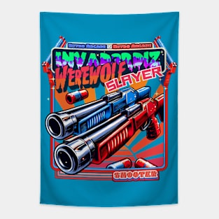 Werewolf Slayer - Retro Arcade Shooter Tapestry