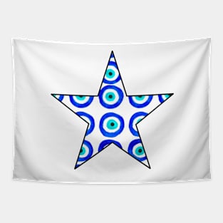 Evil eye star Tapestry