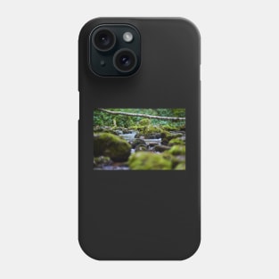 River and mossy boulders Phone Case