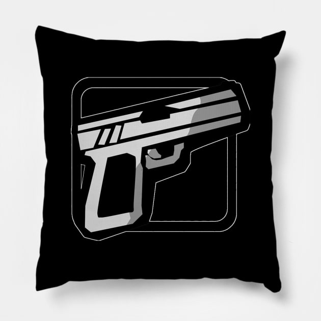 hand gun Pillow by letsholo