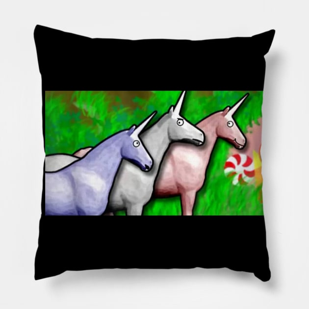 Charlie the Unicorn Pillow by brianarcher