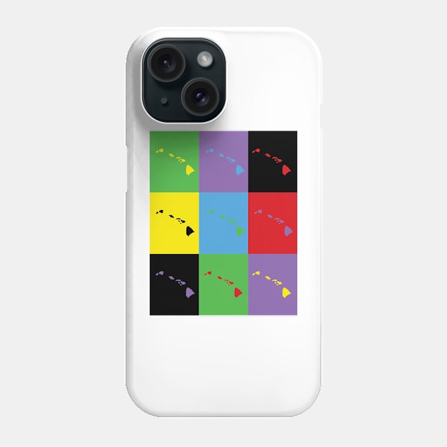 Hawaii Pop Art State Outline Pattern Phone Case by Beautiful Cuteness