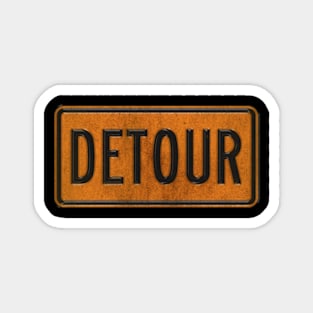 Detour Plat Sign Magnet