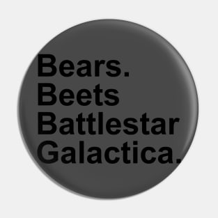 Bears Beats Battlestar Galactica Pin