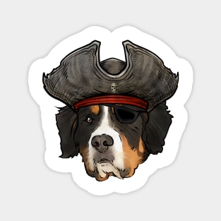 Bernese Mountain Dog Pirate Magnet