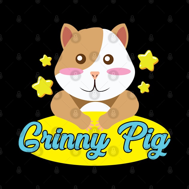 Grinny Pig Gift for Guinea Pig Lovers Cute Guinea Pig by Riffize