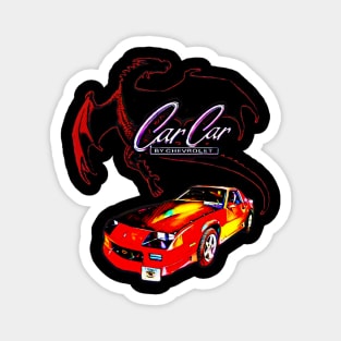 Red Dragon CarCar Magnet