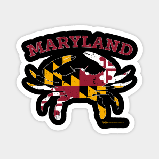 Maryland State Blue Crab Flag Magnet