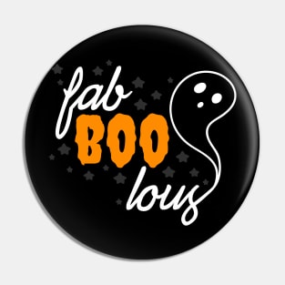 Fab Boo Lous Fabulous Halloween Ghost Design Pin