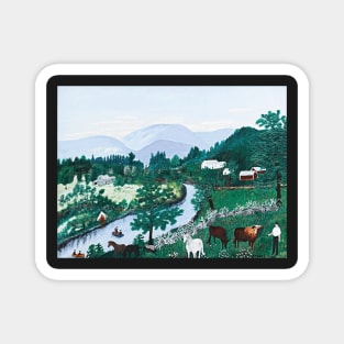 grandma moses Magnet