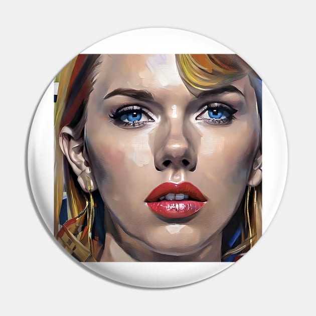 Scarlett  en face Pin by bogfl