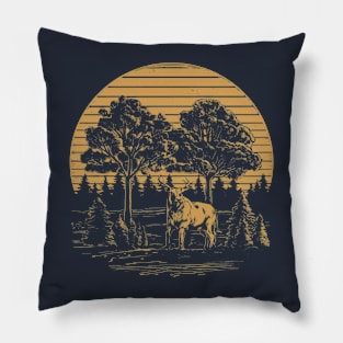 Retro Wildlife Pillow