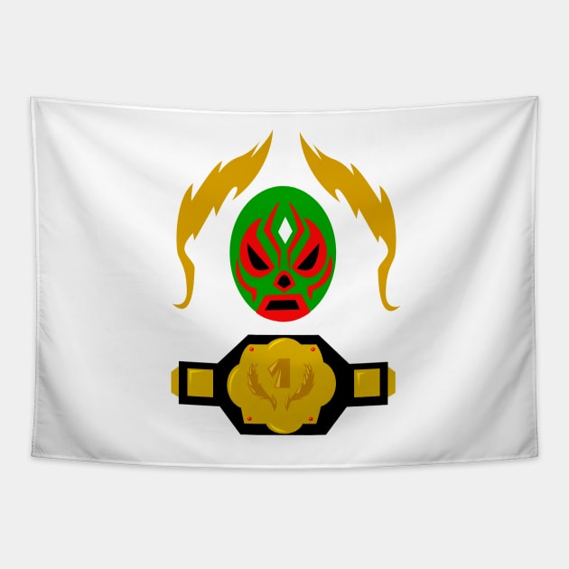 Lucha Champ v2 Tapestry by DanielCostaart