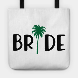 Bride - Bridal Party ( Palm Tree Theme ) Tote