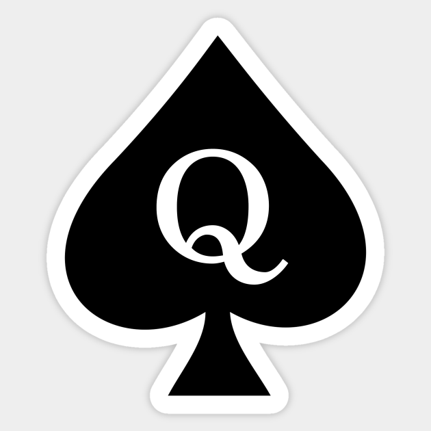 Queen of Spades Pegatina
