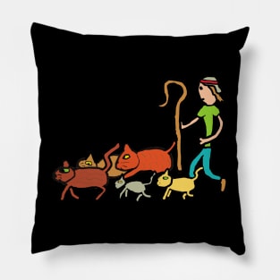 Herding Cats Pillow