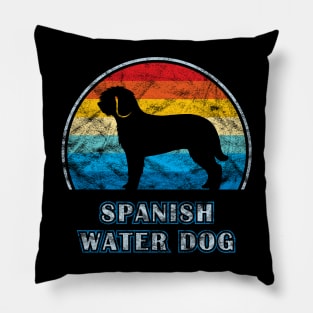 Spanish Water Dog Vintage Design Pillow